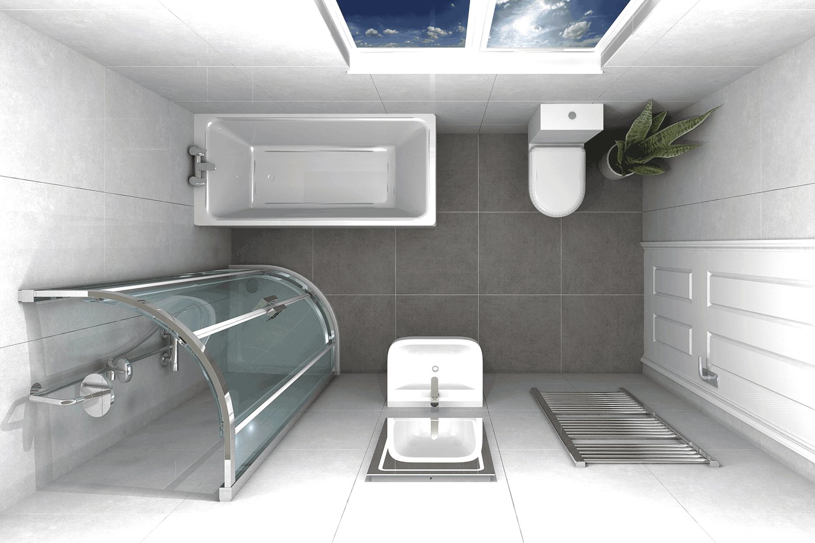 Small bathroom design render