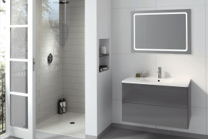 Hib glyde anthracite wetroom roomset