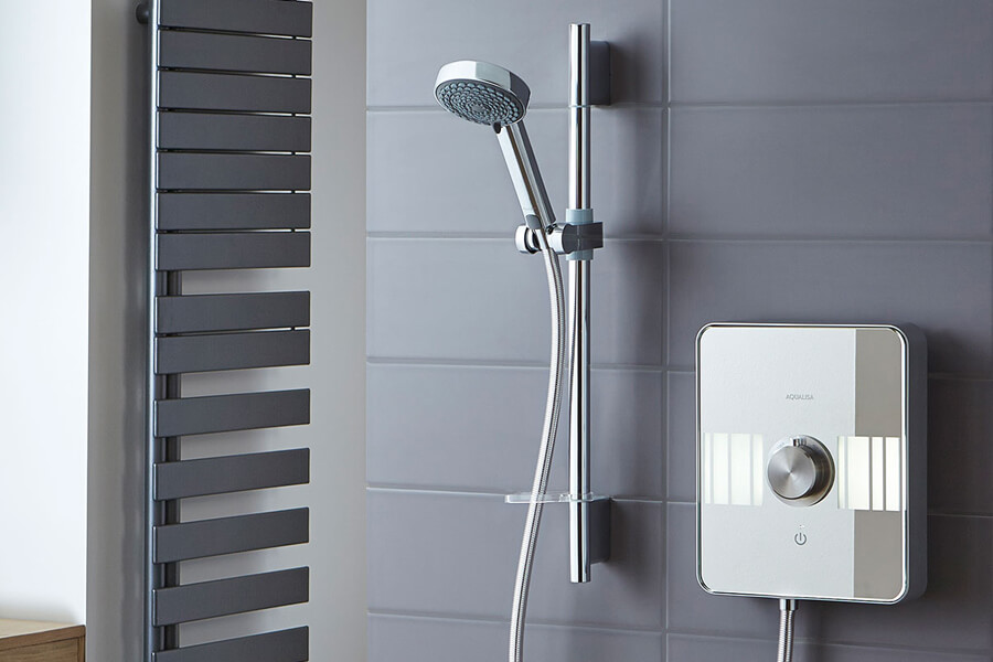 Aqualisa Lumi Electric Shower available from BATHLINE- Bathrooms at Haldane Fisher.