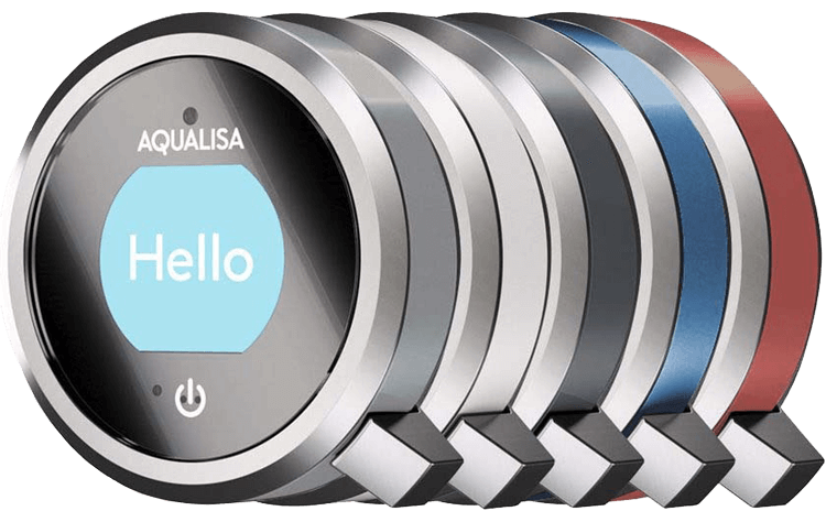 Aqualisa Q™ Digital Shower Colour Range available from BATHLINE.